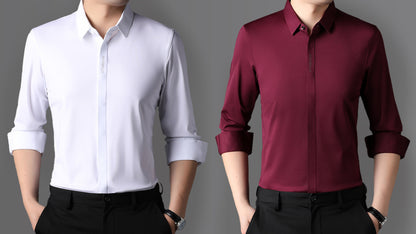 Pack Of 2 Magbalo® - Solid Premium Men's Shirt