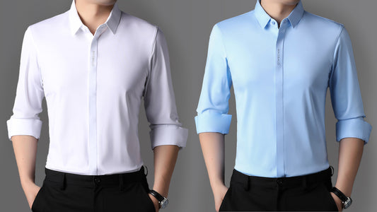 Pack Of 2 Magbalo® - Solid Premium Men's Shirt