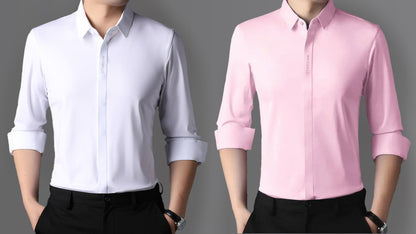 Pack Of 2 Magbalo® - Solid Premium Men's Shirt