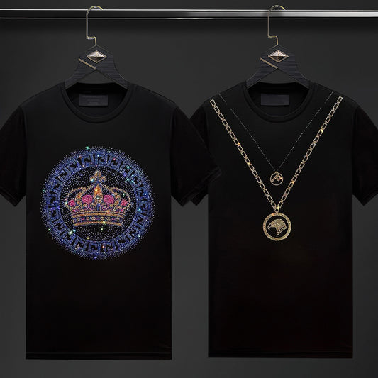 Pack Of 2 Luxury Cotton T-shirts (CROWN+FLOCK)