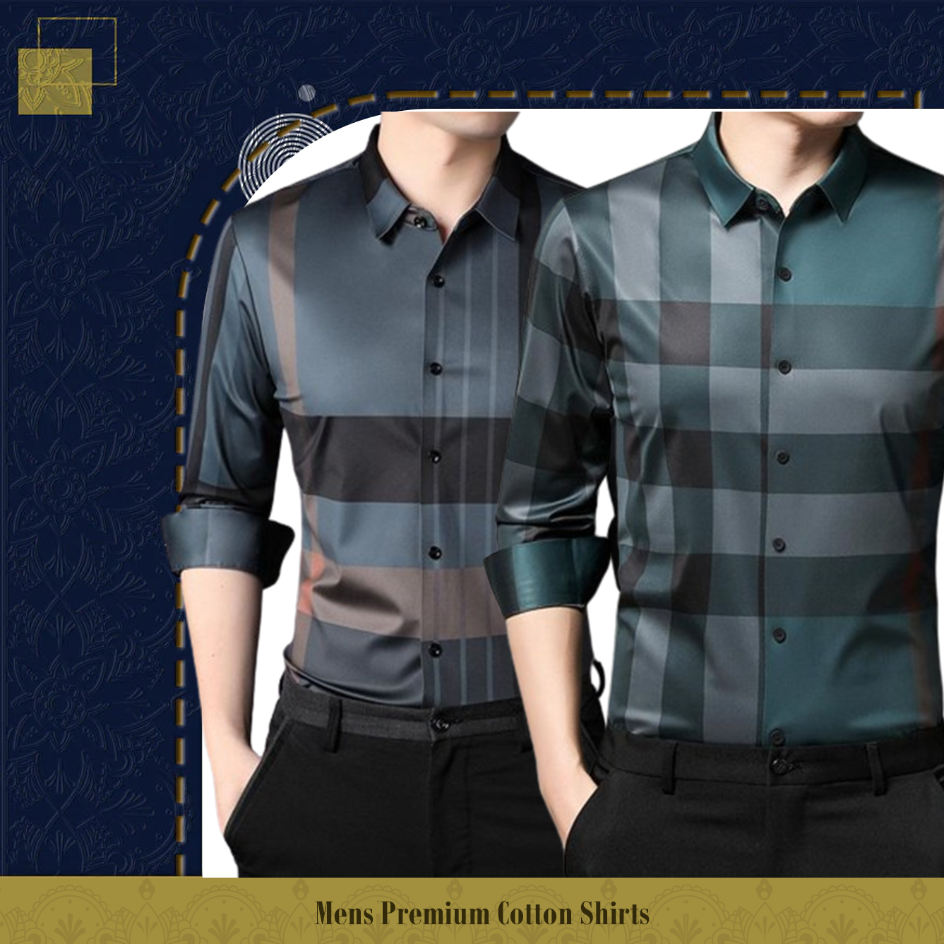 Men's Premium Cotton Shirts (BBB + PEACOCK)