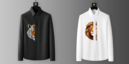 Luxury Design printed Cotton Shirts