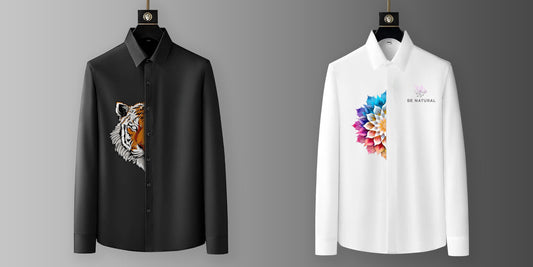 Luxury Design printed Cotton Shirts