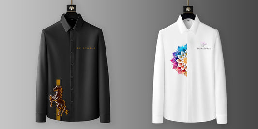 Luxury Design printed Cotton Shirts