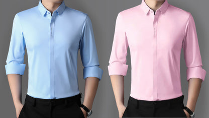 Pack Of 2 Magbalo® - Solid Premium Men's Shirt