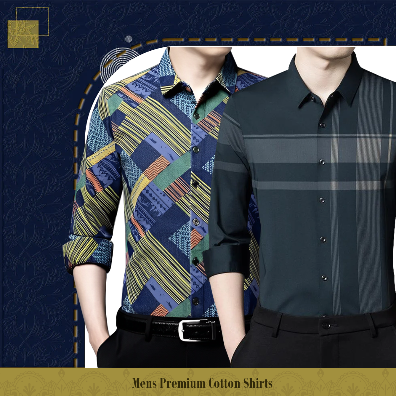 Men's Premium Cotton Shirts (ZIGZAG+DGC)