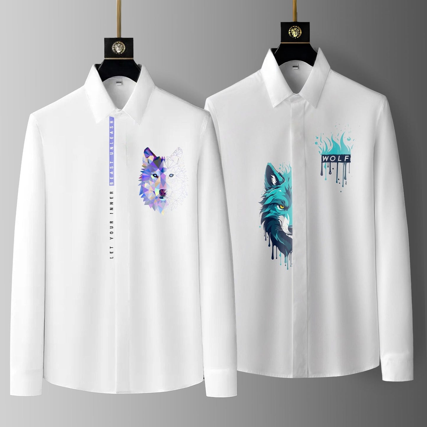 Luxury Design printed Cotton Shirts