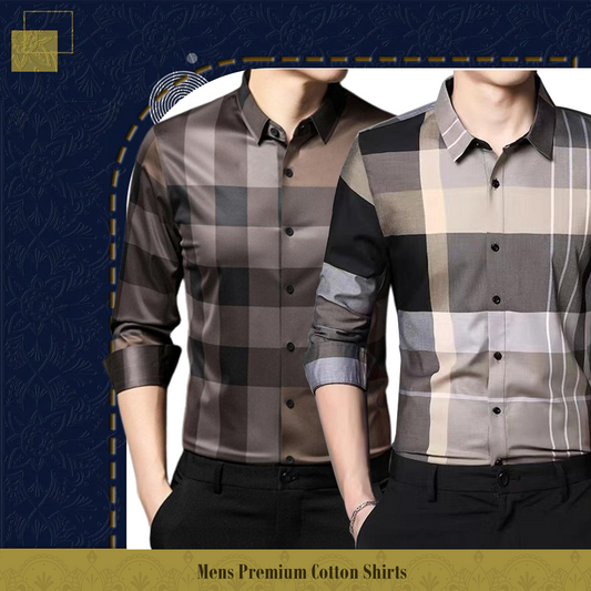 Men's Premium Cotton Shirts (BB Check + CGL)