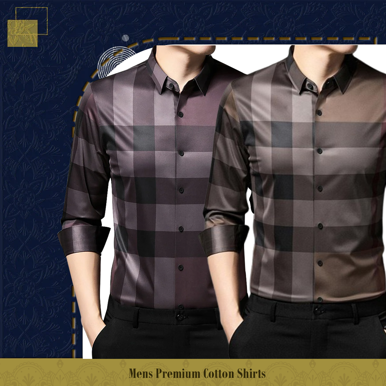 Men's Premium Cotton Shirts (BB 2+ BB CHECK)