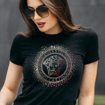 Pack of 2 Women's Luxury Cotton T-Shirts (QUEEN+RULER)