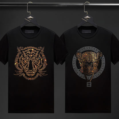 Pack Of 2 Luxury Cotton T-shirts (TIGER1+TIGERLOCK)