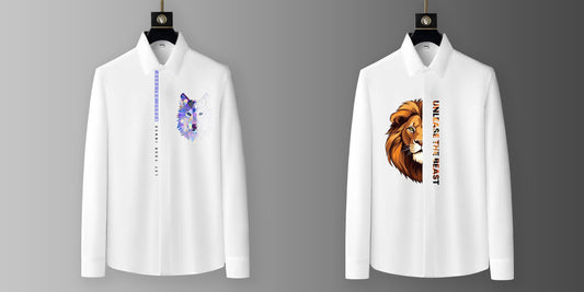 Luxury Design printed Cotton Shirts