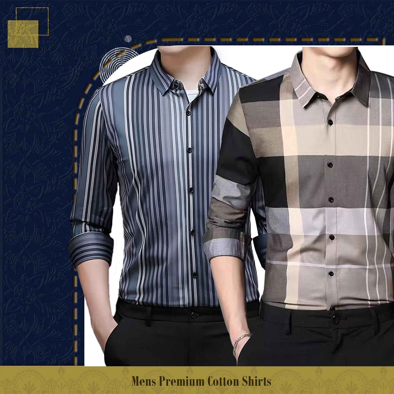 Men's Premium Cotton Shirts (BLUE LINE + CGL)