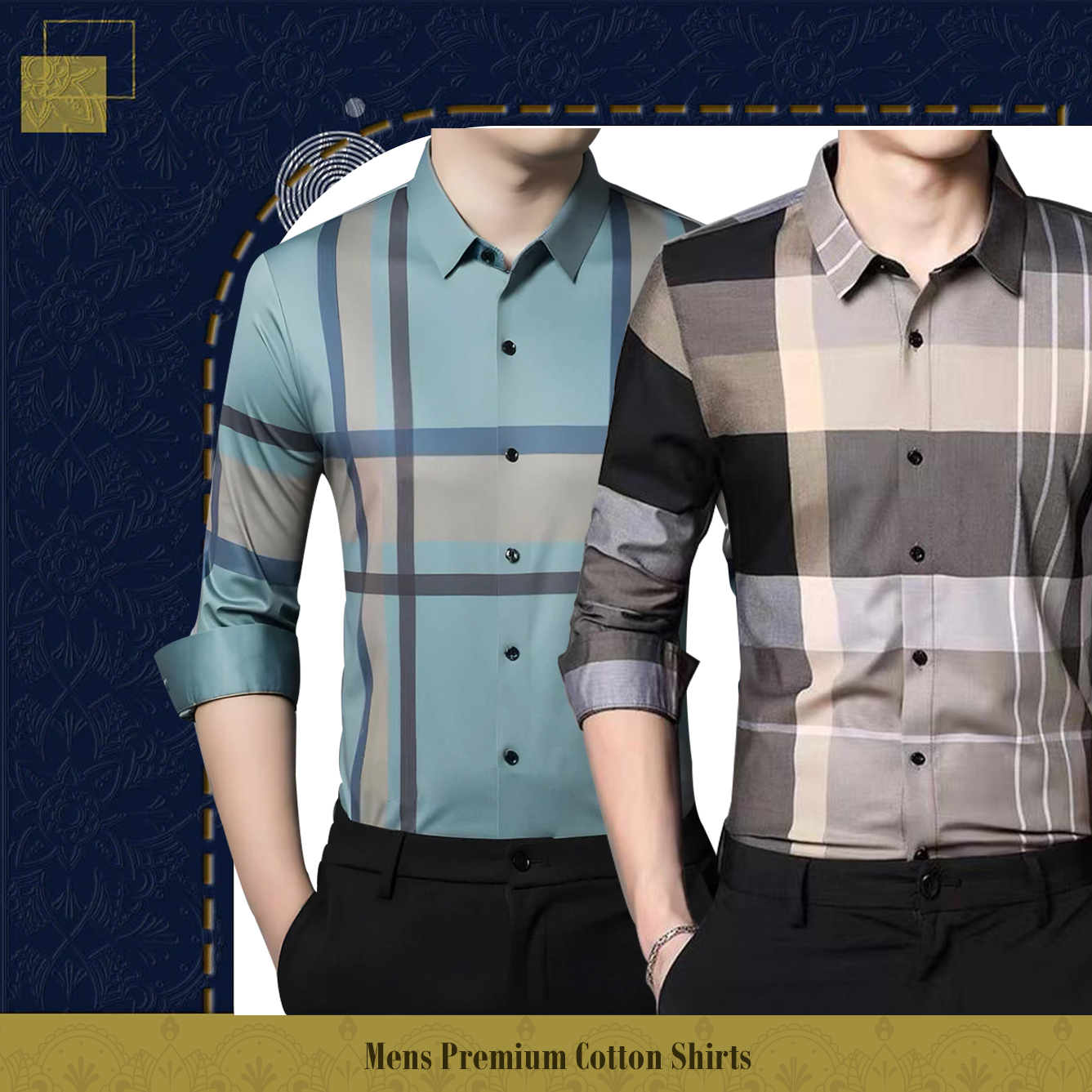 Men's Premium Cotton Shirts (GC 2+CGL)