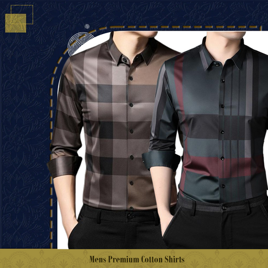 Men's Premium Cotton Shirts (BB Check + RBL)