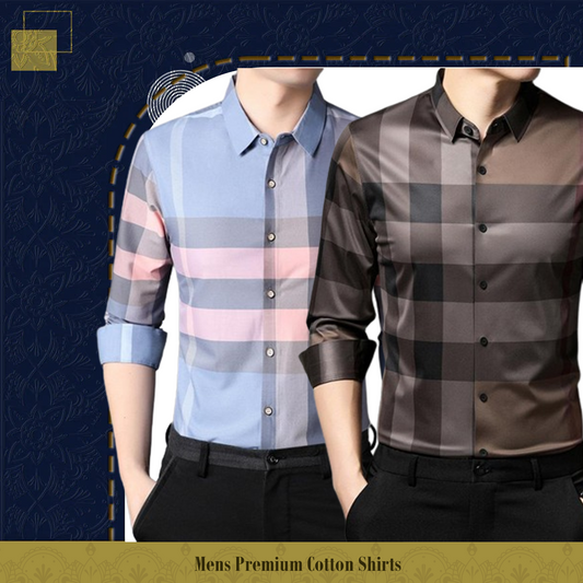 Men's Premium Cotton Shirts (SBP+BB CHECK)