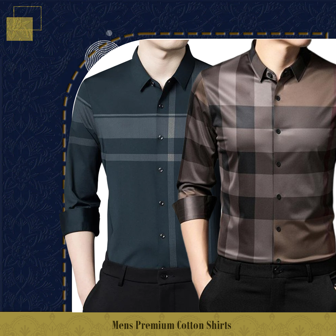 Men's Premium Cotton Shirts (DGC+BB CHECK)