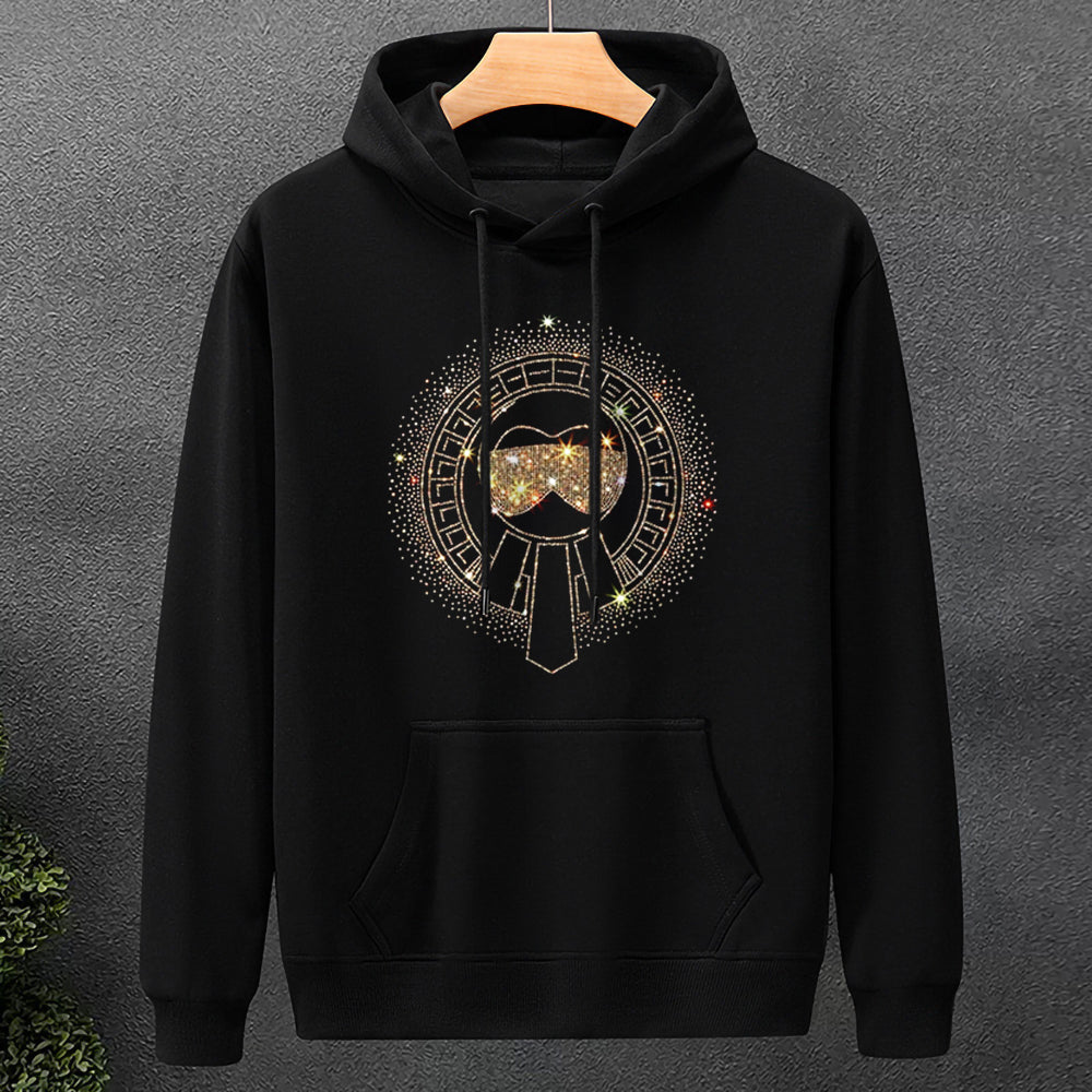 Men's Rhinestone Hoodie (BL-01)