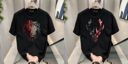 Luxury Cotton T-shirts (LION+DEER)