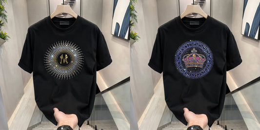 Luxury Cotton T-shirts (RH-NCIRCLE+CROWN)