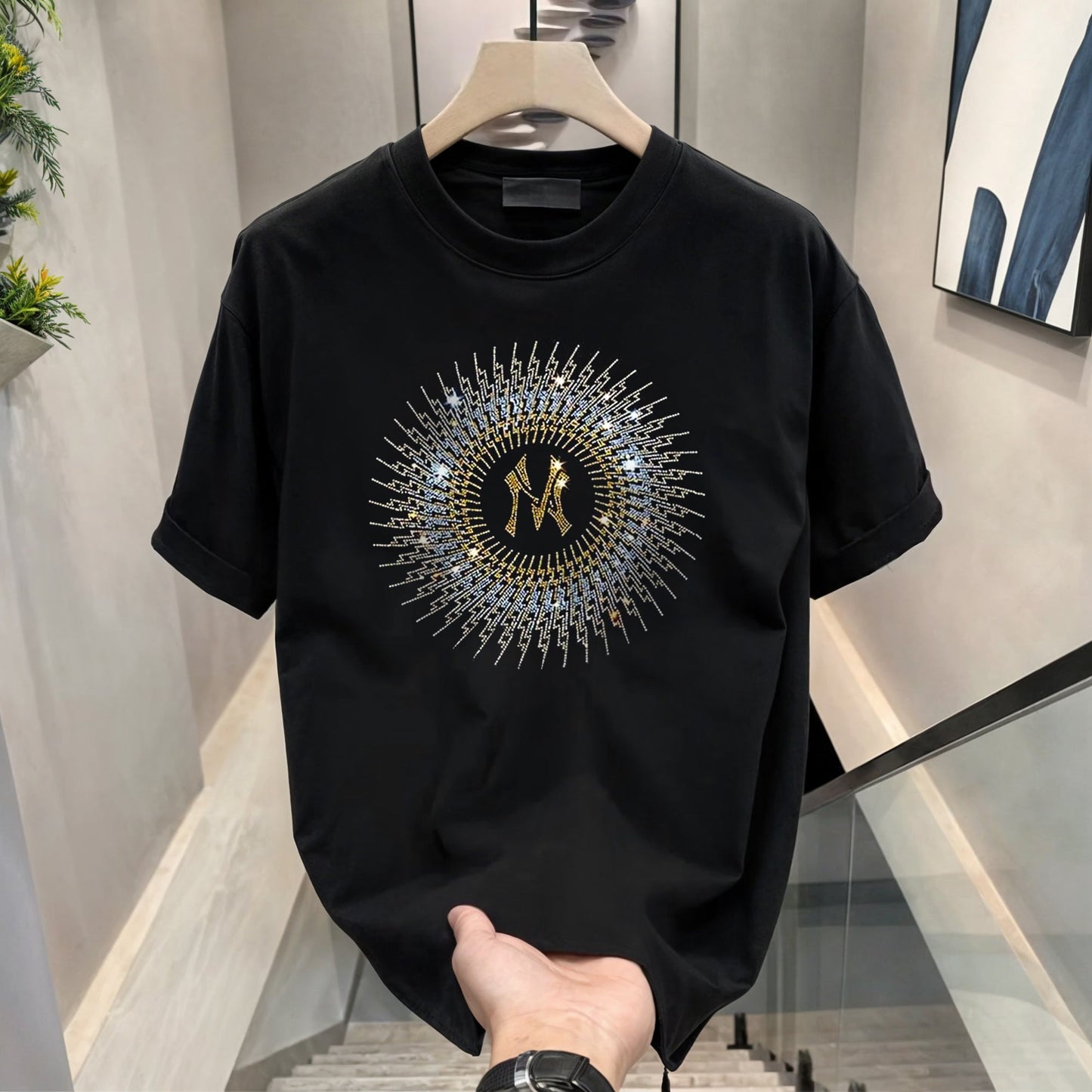 Luxury Cotton T-shirts (RH-NCIRCLE+CROWN)