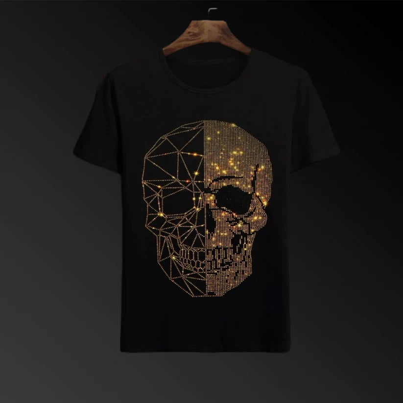 Pack Of 2 Luxury Cotton T-shirts (TIGER4+SKULL)