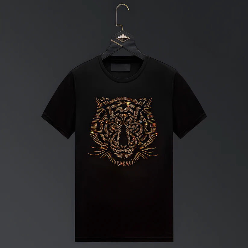 Pack Of 2 Luxury Cotton T-shirts(DEER+TIGER1)