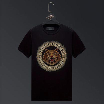 Pack Of 2 Luxury Cotton T-shirts (TIGER3+CROWN)