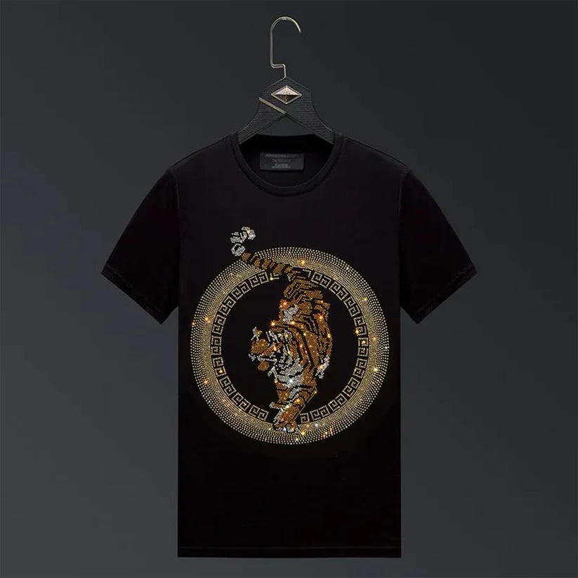 Pack Of 2 Luxury Cotton T-shirts (QUEEN+TIGER4)