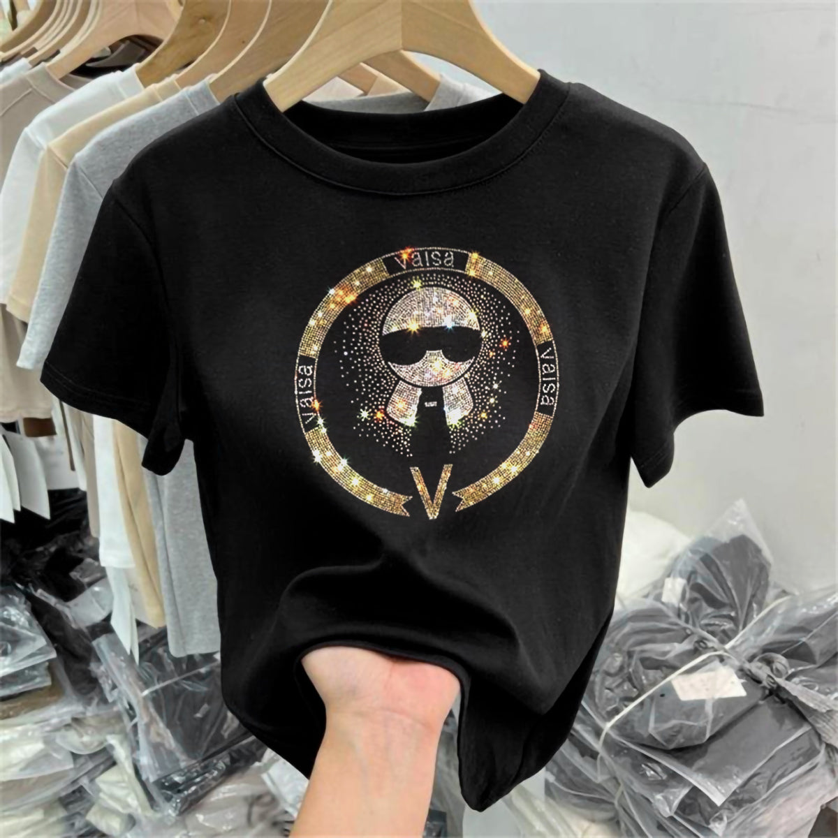 Women Luxury Cotton T-Shirts (TIE)