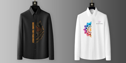 Luxury Design printed Cotton Shirts