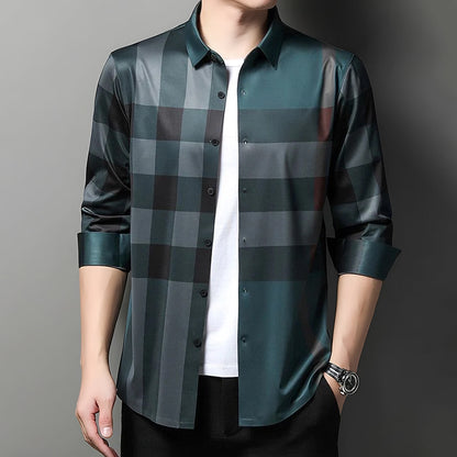 Men's Luxury Cotton Shirt (PEACOCK)