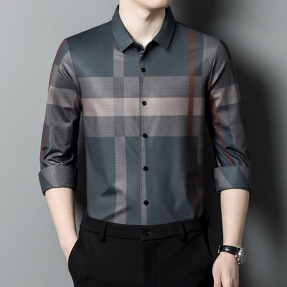 Men's Luxury Cotton Shirt (BRG)