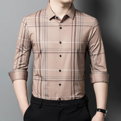 Men's Luxury Cotton Shirt (PEACH-2)