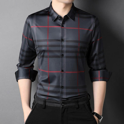 Men's Luxury Cotton Shirt (GREYBOX)