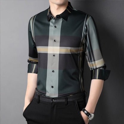 Men's Luxury Cotton Shirt (NEWGREEN)