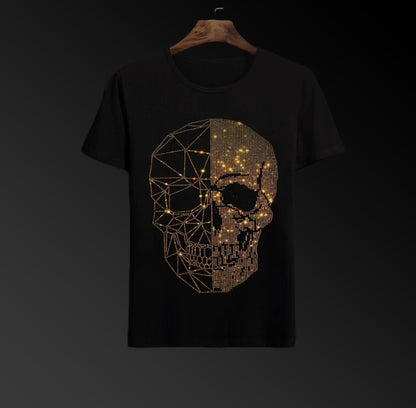 Pack Of 2 Luxury Cotton T-shirts (CROWN+SKULL)