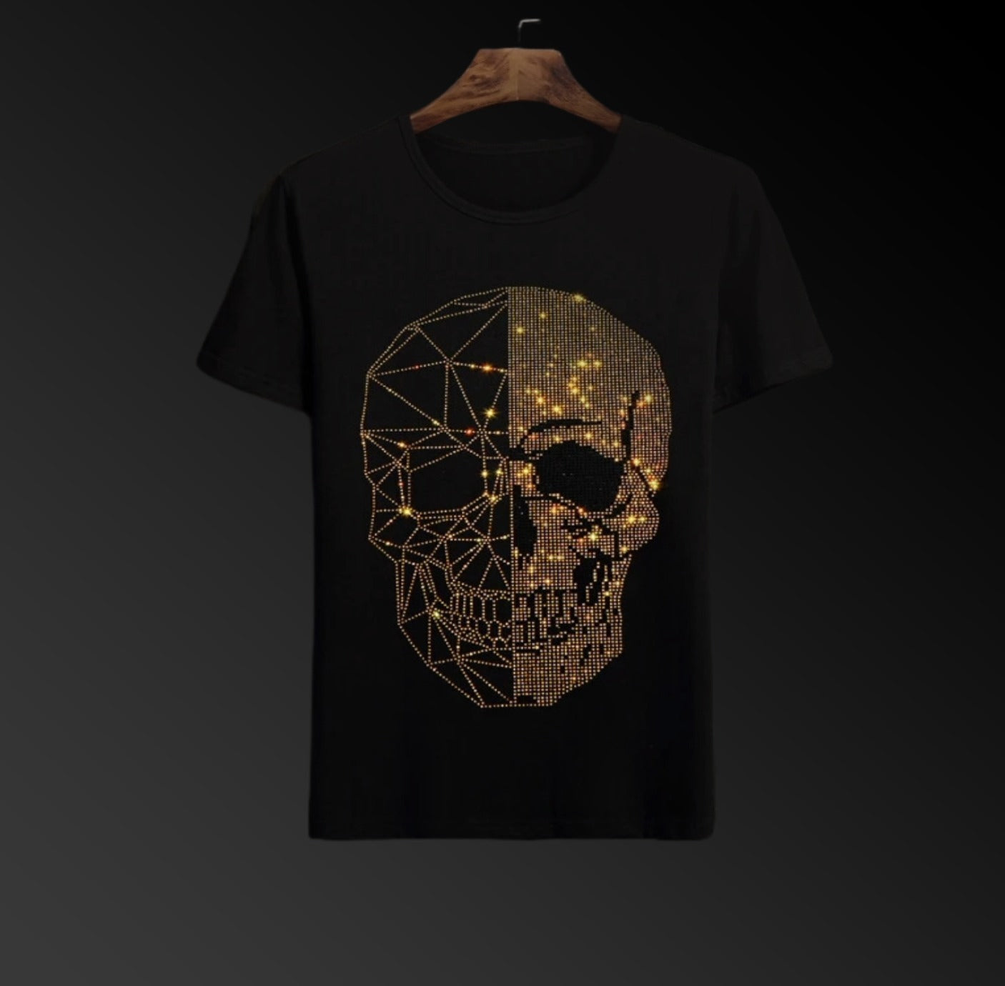 Pack Of 2 Luxury Cotton T-shirts (SKULL+TIGER 1)