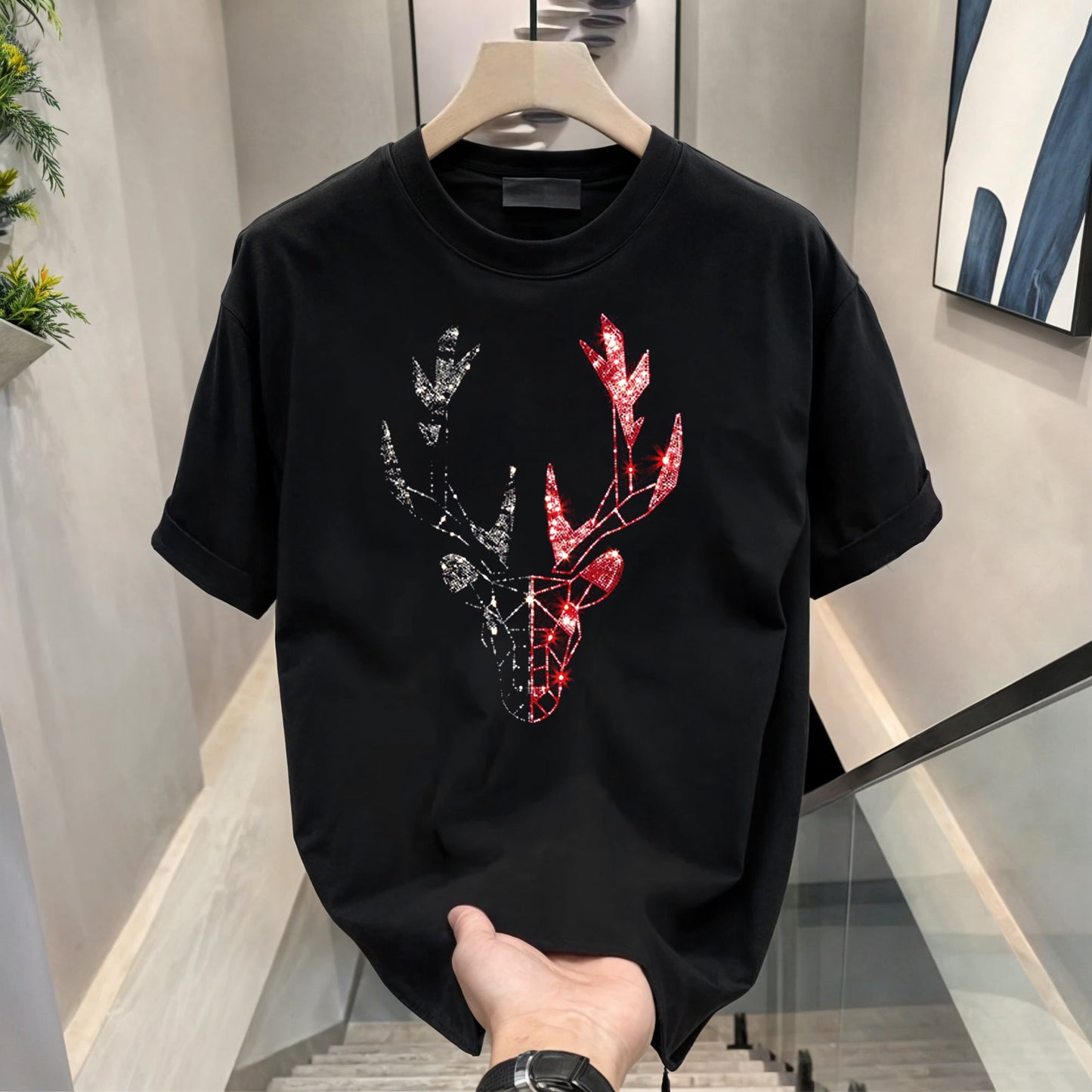 Men's Luxury Cotton T-shirts (DEER)