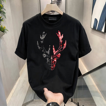 Luxury Cotton T-shirts (RH-CROWN+DEER)