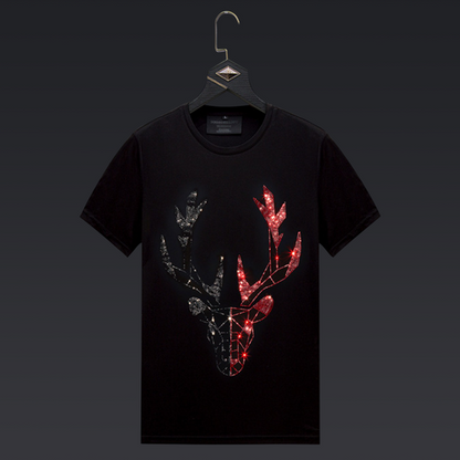 Pack Of 2 Luxury Cotton T-shirts (DEER+NCIRCLE)